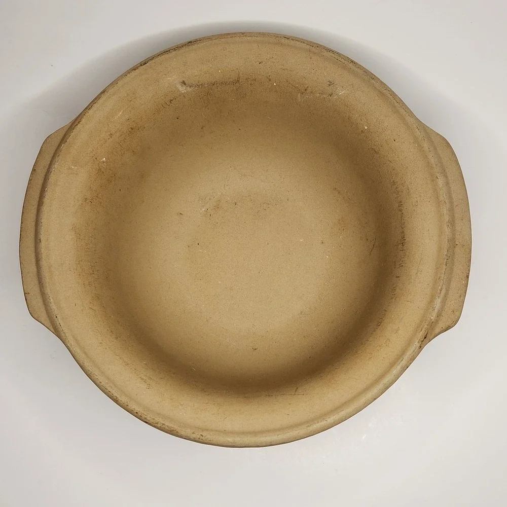 PAMPERED‎ CHEF Stoneware Baking Bowl Family Heritage 9 inch
